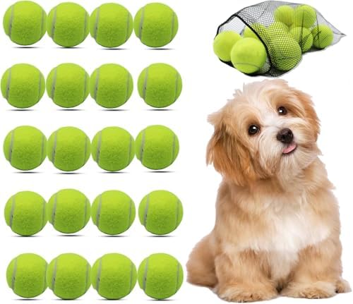 Magicorange Small Tennis Balls, 20 Pack 2 inch Tennis Balls for Dogs