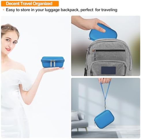 Elonbo Carrying Case for Bitzee Disney/Bitzee Magicals/Bitzee Interactive Toy Digital Pet, Bitzee Digital Virtual Toy Hard Travel Bag, Electronic Pets Toys Storage Cover Holder, Light Blue