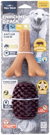 Tall Tails Enrichment Reward and Chew Toys for Dogs 2 Pack, Medium