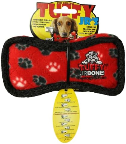 TUFFY® 5 Pack Jr Monkey, Ring, Rabbit, Bone & Pig Durable Plush Dog Toys