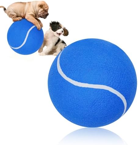 Banfeng Giant 8" Dog Tennis Ball Big Pet Toys Outdoor Sports Ball Interactive Dog Toy for Small Medium Large Dog(Blue)