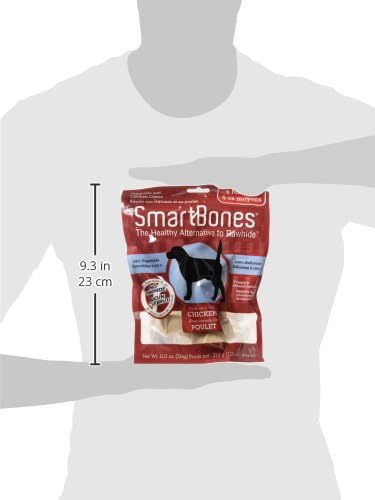 SmartBones Medium Chews, Treat Your Dog to a Rawhide-Free Chew Made with Real Meat and Vegetables | With With Real Chicken & Veggies, Easy To Digest Chew, Vitamin & Mineral Enriched, Supports Dental Health, For Medium Dogs
