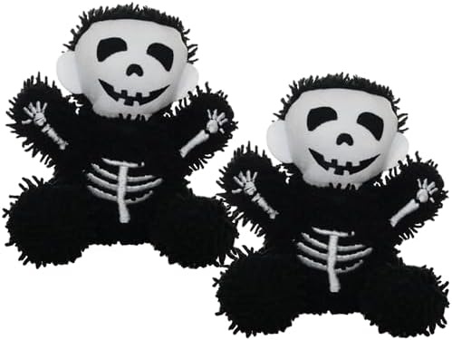 MIGHTY® 2 Pack Microfiber Medium Skeleton Ultra Durable Plush Dog Toy