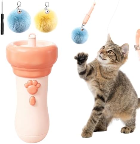 Cat Toys for Indoor Cats, Interactive Cat Toy，Pink