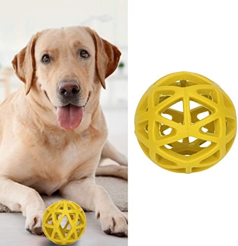 Dog Toy Ball - Hollow Dog Ball Bite Teeth Grinding Interactive Rubber Pet Chewing Ball Toy for Indoor Outdoor (Large)