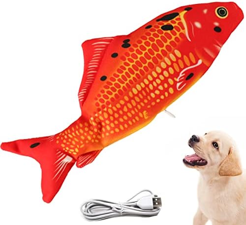 Flopping Fish Electric Dog Toy,Realistic Interac tive for Small Medium Dogs