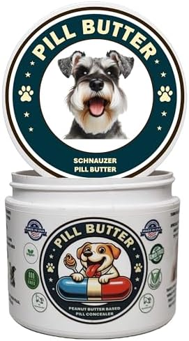 Peanut Butter Dog Pill Wrap - Schnauzer Label