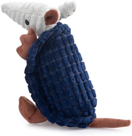 Hollypet Armadillo Squeaky Puppy Dog Toys for Small Medium Dogs, 8"