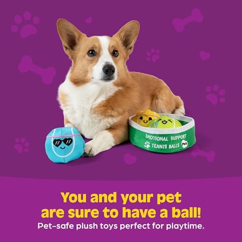 WHAT DO YOU MEME? Emotional Support Pet Tennis Ball Dog Toy by Relatable