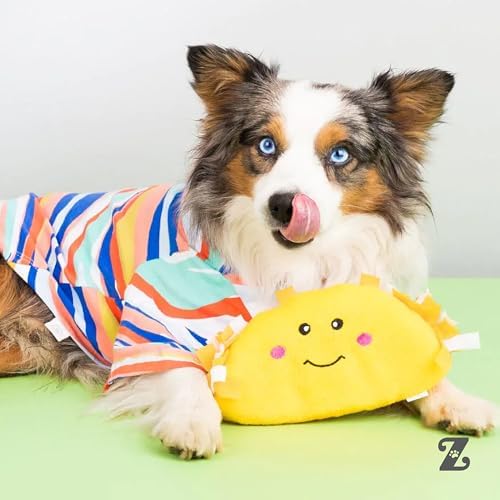 ZippyPaws NomNomz Dog Squeaky Toys to Keep Them Busy, Pet Products - Taco