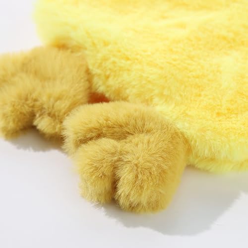 Tamu style Crinkle Chicken Dog Toy, No-Stuffing Squeaky Plush, 14 Inch