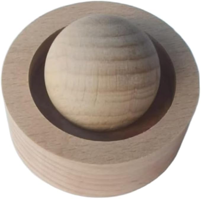 Aromatherapy Diffuser Spheres, Woodpile Essential Oil Diffusers, Wooden Diffuser for Car Home Office Bedroom Decoration(Beech-Style B)