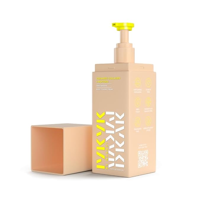 MAKARI IYKYK Ceramide Collagen + Peptides Body Toning Cream 2 Pack | Firming Body Lotion for Women | Supports Radiance & Supple-Looking Skin | Vegan | Fragrance-Free | Paraben & Sulfate-Free