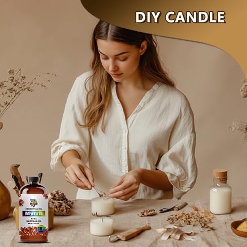 Myrrh Essential Oil, Myrrh Oils, for Diffuser, Meditation, Humidifier, DIY Candles, Soap, Yoga, Massage, Gift, Essential Oil, GV77ZF Myrrh Fragrance Oil - 16 fl oz (480 ml)