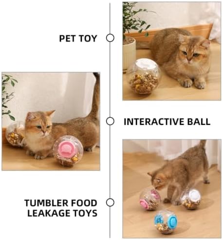 BESPORTBLE 3pcs Pet Treat Dispenser Balls for Dogs and Cats Interactive Slow Eating Chew Made of Sturdy Abs Material for Reward and Playing Indoors and Outdoors
