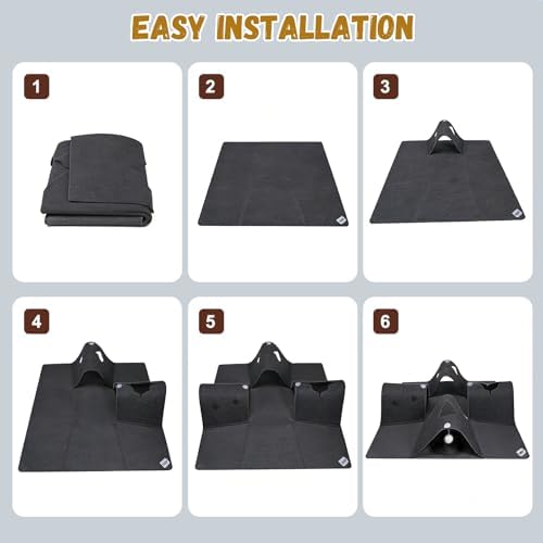 35.4" Cat Tunnels for Indoor Cats, Multi-Entrance Cat Toys, Grey