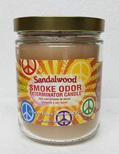 Smoke Odor Exterminator 13oz Jar Set of 6 Assorted Candles Blue Serenity. | Assortment of 6, Includes Blue Serenity, HoliBlaze, Nag Champa, Vanilla Glitz & Woodstock & Sandalwood