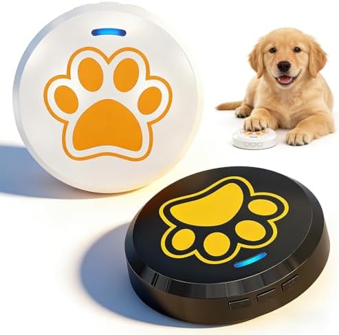 ChunHee Dog Bells to Go Outside - Bell for Dogs to Ring to Go Potty | Chew-Proof Dog Door Bell | 0-115dB Adjustable Volume & 36 Ringtones | Bells for Dog Training to Go Outside Without Barking