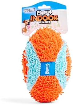 Chuckit! Indoor Fumbler Roller Dog Toy, Orange and Blue, 7.5 inches (Pack of 12)