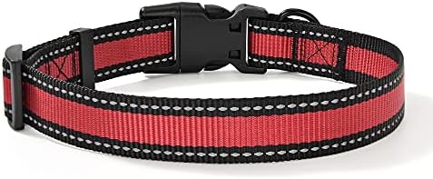 Mile High Life Reflective Dog Collar, Adjustable Lightweight Quick Release