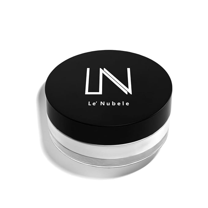 Le Nubele Azulene Face Cover Fixing Powder Mini Translucent Setting Powder for All Skin Types and Tones, Pore-Blurring, Matte Finish, Soft-Focus Technology, Korean Makeup, Travel Size 3g /0.10 oz.