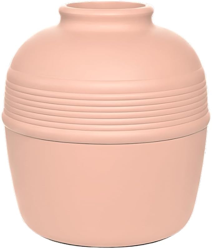 Good Pet Stuff Hidden Litter Box Planter, Decorative Cat Litter Enclosure with Carbon Filter, Upgraded Design, Easy to Clean, Replacement Kit, Original Round Style, Blush Coral