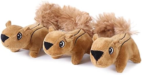 Laifug Hide and Seek Replacement Squirrel Dog Toy -3 Pack