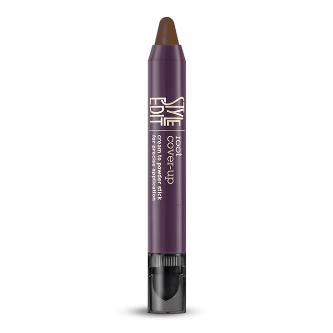 Style Edit Root Touch Up Stick | Temporary Hair Color for Gray Roots and Thinning Hair | Salon-Quality, Transfer-Resistant Hair Concealer | Medium Brown, 0.11 oz