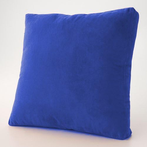 MoonRest - Faux Suede Microfiber Decorative Pillow (16"x16", Royal Blue)