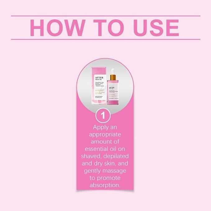 THUIOP Strawberry Vanilla After Shave Oil women for Smooth Skin, Soft Serve After Shave Oil, Prevent Ingrown Hairs & Dryness 1PCS