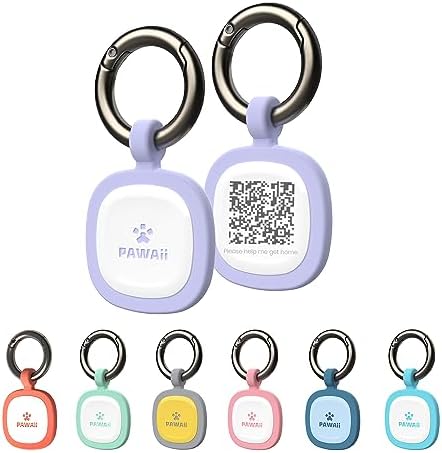 Pawaii Dog ID Tag, Silent Silicone QR Code Tag, Scan Alerts, No App, 1 Pack
