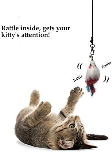 Pet Fit For Life 10-Piece Kitten Toy Refill Pack for Interactive Wands