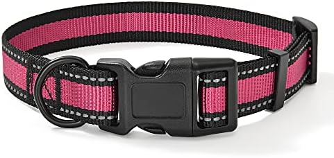 Mile High Life Reflective Dog Collar, Adjustable Lightweight Quick Release