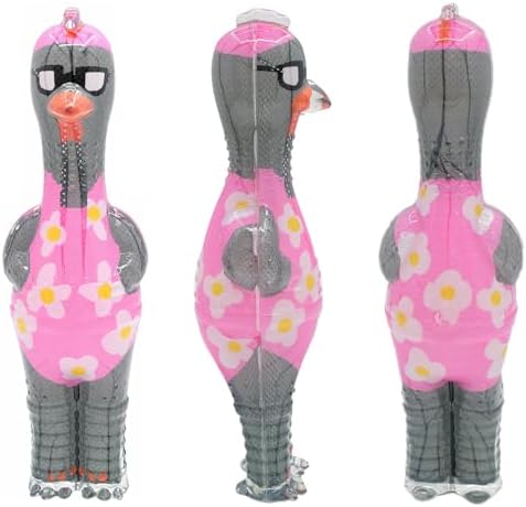 Molaxpet Squeaky Dog Toy Chicken Design with Funny Swimming Suit Chew Toy
