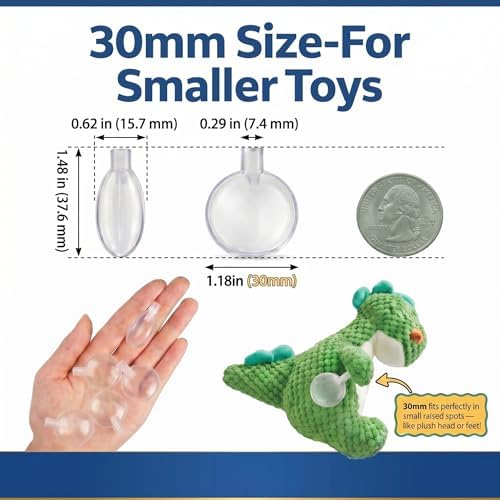 Premium Dog Squeaker Replacement 20 Pack – Squeakers for Dog Toys, 30mm Sizes, DIY Pet Toy Repair Insert, Replacement Squeaky Noise Maker