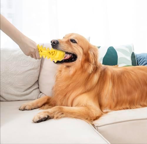 Dog Toothbrush Chew Toy – Durable Dog Dental Toy for Teeth Cleaning, Food Grade Rubber, Interactive Dog Toy
