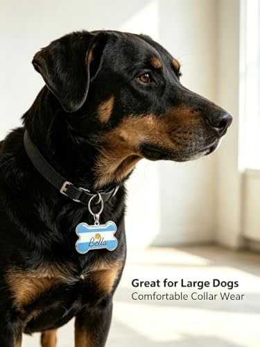HSIAHOU Custom Pet ID Tags, Personalized Dog Tag Cat Tag(Argentina)
