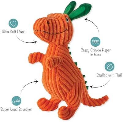 Fringe Studio Plush Dog Toy, Carrot ‘Bout You, Petshop Collection (314305)