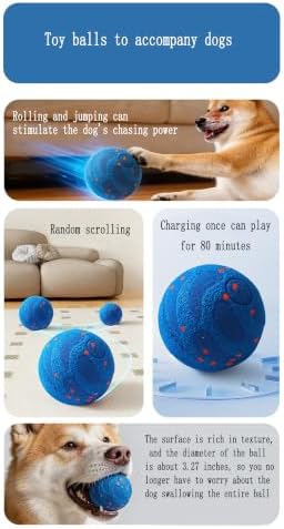 Dog Toys, 3.27-Inch interactive dog toys for small and medium dogs (Blue)