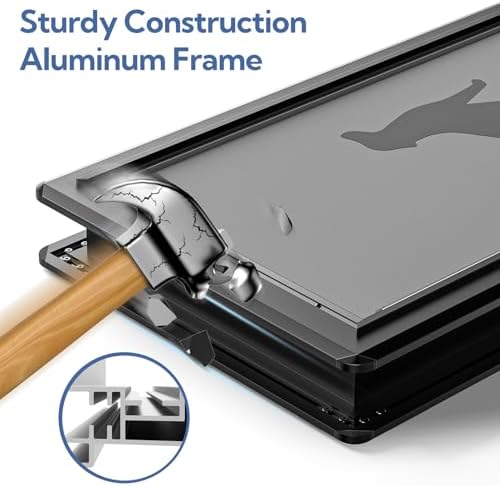 Full Seal-Flaps XL Dog Door for Interior/Exterior Doors | Aluminum Frame, Pets Up to 220 Lb, Energy-Efficient Insulated Doggy Door, Extreme Weather, Sliding Lock Panel