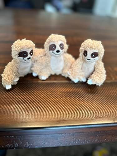 Glow Pups Sloth Dog Toy, Dog Squeaky Toy, Tree with Hide and Squeak Plush Toys for Dogs, Toy, Puzzle Toy for Small and Medium Size Dogs. (3 Pack: Replacement Animals, Sloth)