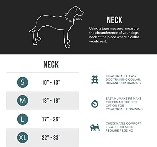 EzyDog Checkmate Martingale Collar for Dogs – Premium Nylon Training Dog Collar for Easy Control with no Choking (X-Large, Black)