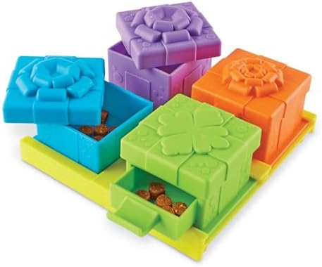 Brightkins Surprise Party Treat Puzzle - Enrichment Puzzls Toys for Dogs, Interactive Gifts for Puppies