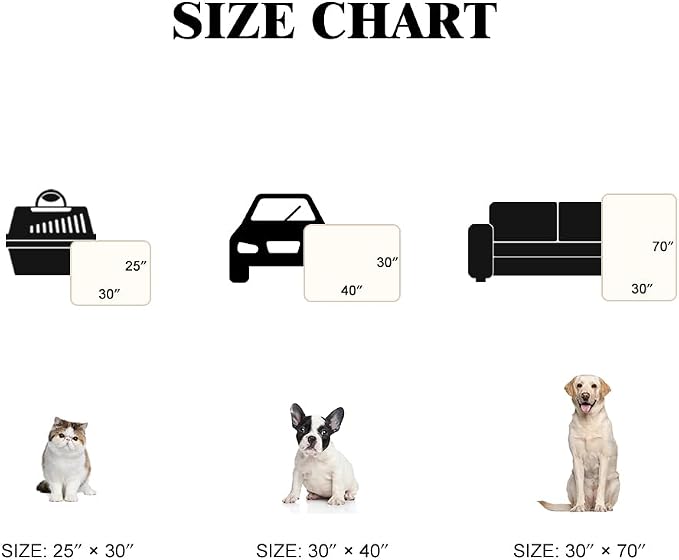 Pet Blankets for Couches, Waterproof Dog Blankets for Large Dogs, Sherpa Fleece Puppy Blanket, Soft Plush Reversible Dog Blanket, Couch Cover for Dogs Washable, 30"X70", Grey Paw Print