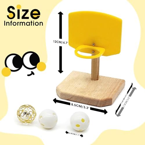 QBLEEV Bird Basketball Toy, Parrot Activity & Foraging Training Toys Set