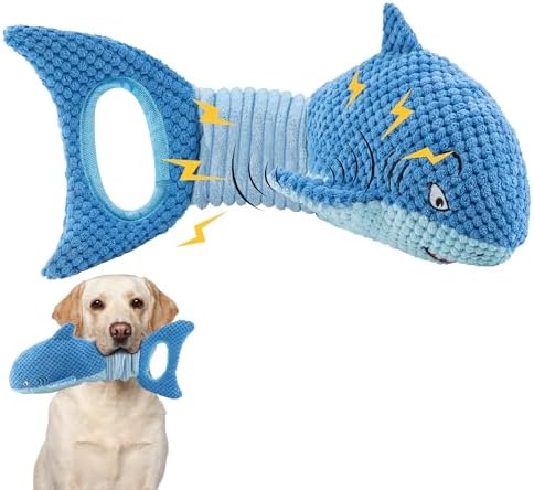 LEGEND SANDY Large Squeaky Dog Toys to Keep Them Busy, Interactive Plush Dog Toy,Crinkle Tug of War Dog Chew Toy for Small, Medium, and Large Dogs | Soft Plush Pet Toy，Puppy Chew Toy for Small Medium Large Breeds for Teething