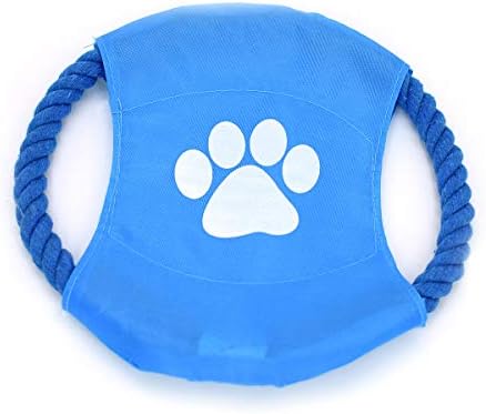 Dog Toys Flying Disc Rope Toy Chew Toys 2 Pack for Dogs Flying Discs Training Cotton Rope-Dog Toy Pack Set DT1-2P Footprint