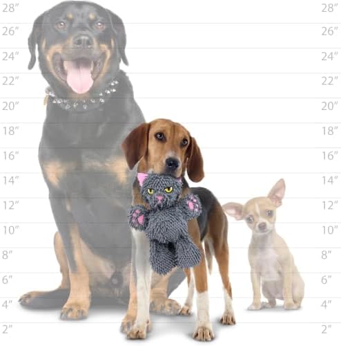 MIGHTY Tuffy 2 Pack Microfiber Medium Ball Cat Dog Toy