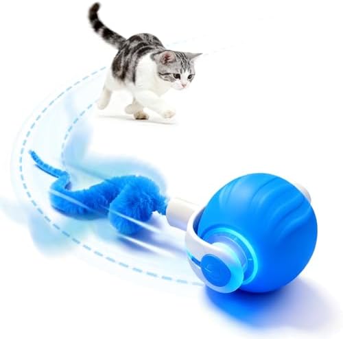 Interactive Cat Toys for Indoor Cats,Automatic Moving Kitten Toys,Cat Balls