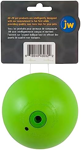 JW Pet Dog iSqueak Ball Dog Toy, Large, (Assorted Colors)